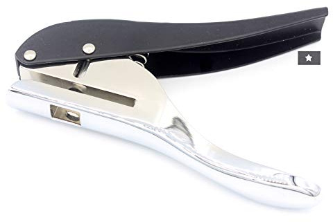 Kucaa Perforateur manuel 6mm en métal en forme d'étoile, argenté et résistant, à un trou, pour cartes d'identité Photos de badges en PVC