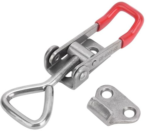 Morsetto a sgancio rapido 2 pezzi Clip regolabile in acciaio inossidabile con fibbia regolabile in acciaio inossidabile 304 kg di serraggio