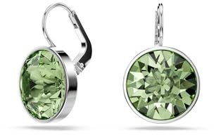 Swarovski Bella Drop-Ohrhänger, Rundschliff, Grün, Goldlegierungsschicht