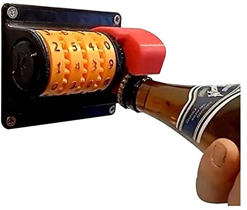 Flaschenöffner Wandmontage Bierzähler Flaschenöffner mit präzisen Zahlen Bieröffner Manueller Dosenöffner für Küche Bar oder Restaurant, Geburtstag Einweihungsgeschenk Vatertag Männer Papa