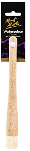 Mont Marte Spazzola in pelo di capra in legno di faggio, naturale, 23 mm