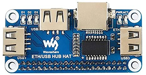 Adaptateur ETH/USB avec connecteur micro USB vers RJ45 3 ports USB Ethernet pour Raspberry Pi Zero