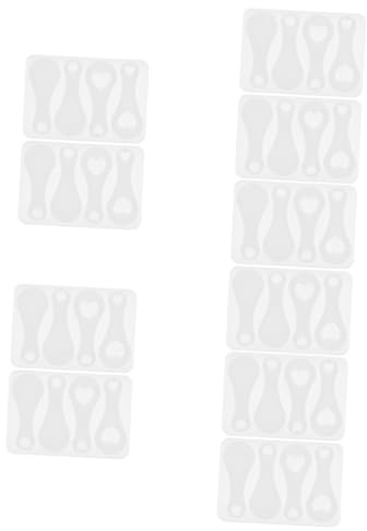 STOBOK 10pièces Moule pour Jetons De Chariot DIY Moldes De Décoration De Porte-clés Facile à Démouler Et Durable pour Créations Personnalisées avec Paillettes Et Pigments