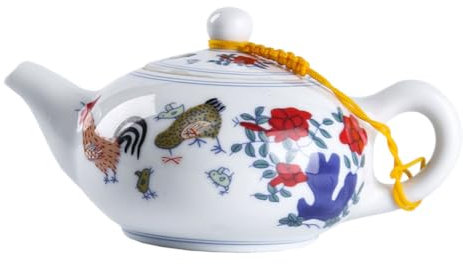 CIYODO Tetera De Cerámica Para Preparar Té a Granel Vintage, 800 Ml, Resistente Al Desgaste, Mango Cómodo, Adecuada Para Hogar y Oficina, Tetera Portátil De Estilo Retro