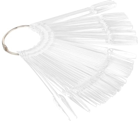 HAKIDZEL Présentoir pour Ongles 100pcs en Plastique Léger pour Présentation Facile des Échantillons de Vernis à Ongles, pour Salons de Manucure et Usage Personnel