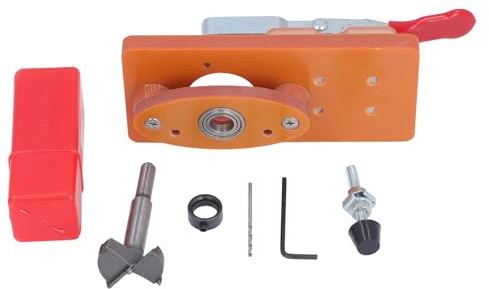 Kit de gabarit de porte de porte cachée outil professionnel du bois de bois 35 mm ouvre-troupe de charnière avec accessoires pour les fabricants de meubles et les amateurs de