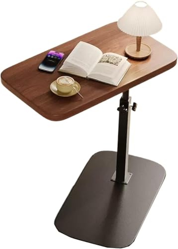 C-förmiger Sofa Beistelltisch - Höhenverstellbarer Betttisch mit 360° Schwenktablett, faltbarer Laptoptisch für kleine Räume