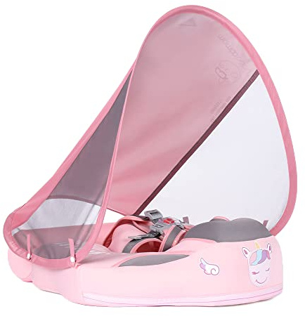 Tangxi Mambobaby Flotteur de Natation Non Gonflable pour bébé avec Flotteur pour bébé de 3 à 24 Mois, Entraîneur de Natation Doux pour la Peau pour Piscine pour Tout-Petits, Vert avec Motif