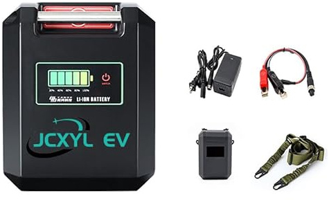 JCXYL EV Batteria al Litio per verricello Elettrico da 14,4 V 6800 mAh Batteria per Mulinello da Pesca Elettrico da 14,8 V 7500 mAh 10000 mAh 15000 mAh 20000 mAh,14.8v 10000mah