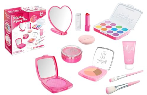 Set Trucco Per Ragazze - Collezione Gioco Con Cosmetici Finti Sicuri, Giocattoli Con Colorati | Attività Di Bellezza Fantasiosa Per Bambini, Teatro Di Storia, Divertimento, Apprendimento, Au