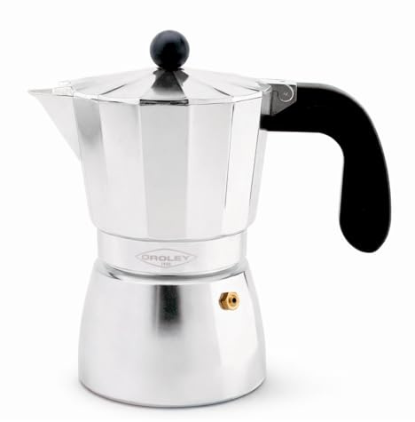 Oroley Alu 23T Cafetière italienne en aluminium (pour café moulu, expresso)