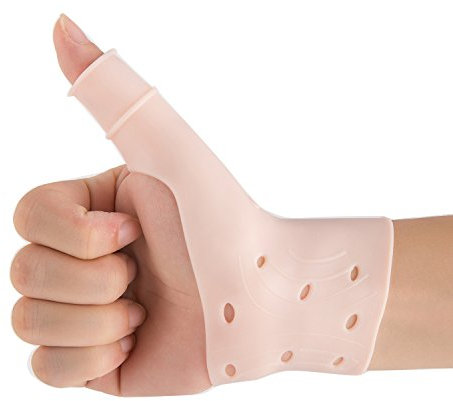 Atmungsaktive Gel-Handgelenk- und Daumenbandage für rechte und linke Hand, lindert Schmerzen im Handgelenk und Daumen, einschließlich Arthritis, Rheuma