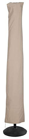 LZQpearl Copertura Ombrellone Impermeabile, Resistente Tessuto Antistrappo Resistente All'ombrello Copertura per Ombrellone A Sbalzo Extra Grande, Impermeabile, Antivento, Anti-UV (Beige,240 * 57CM)