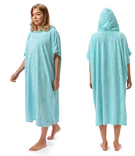 Kato Tirrinia - Serviette de Surf à Capuche Adulte Coupe-Vent extérieur Super Absorbant Compact léger Taille Unique
