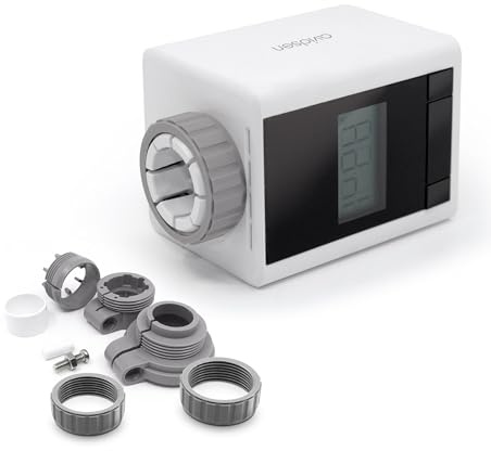 Avidsen Home Tap - Vanne Thermostatique Connectée WiFi - Tête Thermostatique pour Radiateur Intelligent - Programmable 0,5°C - Compatible Alexa, Google Home, Danfoss - Économies d'Énergie - Blanc