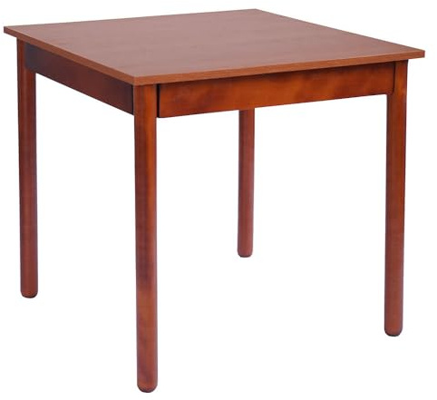 Liberoshopping Restauranttisch In Holz befestigt Restaurant (80x80 cm, Kirschbaum rundes Bein)