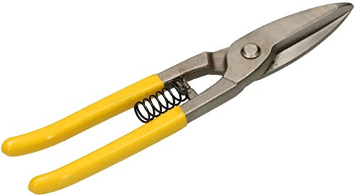 KOTARBAU® Cisaille à tôle professionnelle pour tôles et profilés - 250 mm - Forgé en acier à outils CrV avec poignées en caoutchouc