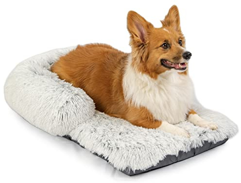 Best Friends by Sheri Bolster Nap Mat - Hundematte mit Polsterrand für Hundebox - waschbar - Frostgrau - 76 x 48 cm