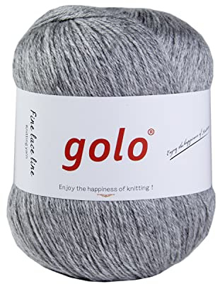 golo Merino Wool for Weaving 3-Ply Warm Soft Lightweight Cashmere Yarn for Crocheting