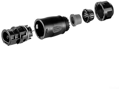 SPORTARC 3pc Für Betteri Bc01 Buchse Stecker 3 Pole IP68 Wasserdicht Bc01 Für Schuko Stecker Für Einphasen Mikro-Wechselrichter
