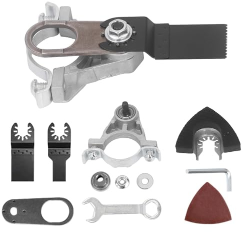 Kit de Convertisseur de Perceuse Électrique en Meuleuse d'Angle, Outil Oscillant Adaptateur Multitool Électrique, Accessoire pour Meuleuse d'Angle, Filetage M10 pour outils oscillants
