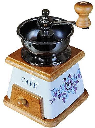 Yuuinnter Molinillo de Café Manual: Molinillo de Mano de Cerámica, Ajustable, Portátil, Lavable, Ideal para Viajes y Hogar