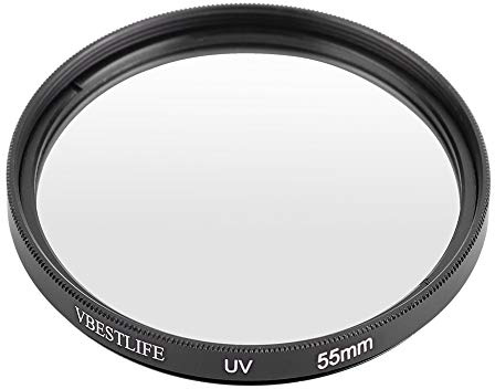Yctze Protection d'objectif de Filtre UV Ultra Fine Universelle pour Appareils Photo Numériques, Diamètre 55 Mm, Idéale pour et Autres Modèles (55mm)