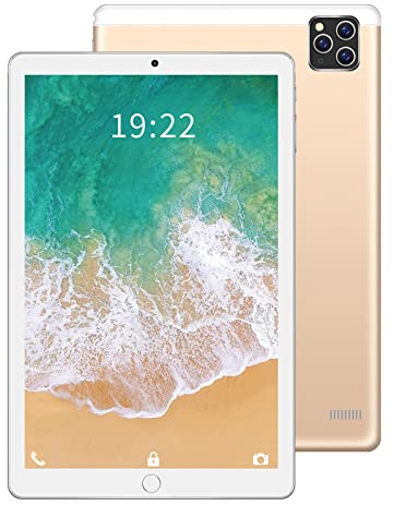 De Escritura Niña 10.1 Pulgadas Android 8.1 Teléfono 3G con 16GB de Almacenamiento Tarjeta SIM Cámara de 2MP WiFi GPS Quad Core Pantalla táctil Soporte Llamada telefónica 3G Ofertas (Gold, One Size)
