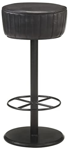 KTHLBRH Stehhocker Kitchen Chair Bar hocker Barhocker Schwarz Echtleder