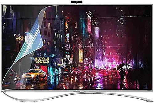 ATNCKS Film de protection anti-rayures pour écran TV 32-75, filtre anti-reflets pour LCD/LED/OLED QLED 4K HDTV/Transparent 39 pouces (50 pouces sans bord)