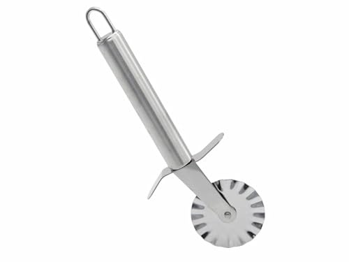 Stolmet Stainless Steel Pizza Cutter Wheel, Double or Single Pizza Cutter with Rotating Wheel, Smooth or Wavy Pizza Slicer, (Wavy Wheel)