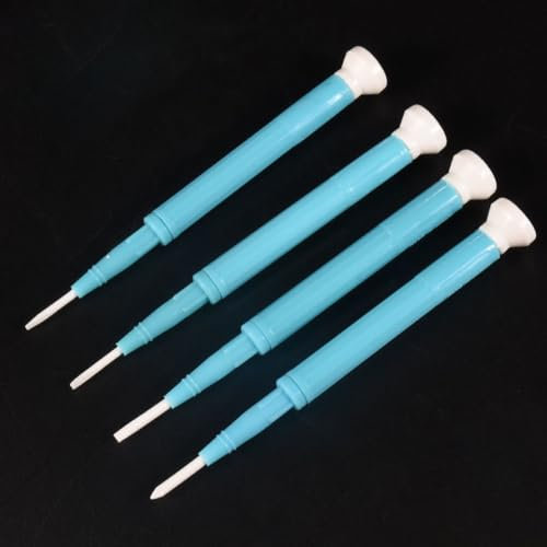 Uadme Cacciavite in Ceramica, 4 Pezzi Set Cacciaviti a Taglio/Croce， Cacciavite Antistatico 1,3/1,8/2,6/2 mm, per Resistenza, Capacità e Induttanza Regolabili