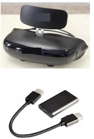 VEKELETE Casque VR Private Mobile 3D Cinema FPV Lunettes Lecteur Blu-Ray 4K Double OLED 4k Lunettes de Jeu intelligentes légères(AR and HDMI)