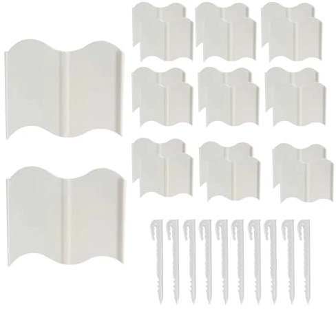 Bordure de jardin - Bordure flexible pour jardin, clôture de protection résistante, clôture en bois | Barrière décorative pour parterres de fleurs, clôture amovible pour jardin, pelouse, pa