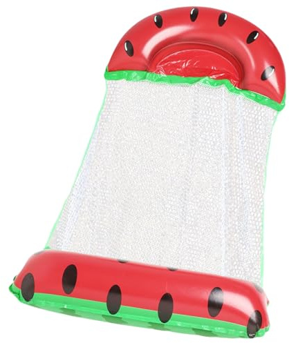 Aufblasbar Wassermelone, Pool Hängematte Aufblasbare Flöße Für Erwachsene, Wohnstuhl, 4-in-1-Wassermelonendrifter Mit Pumpe, Schwimmwasserspielzeug Für, See, Sonnenba