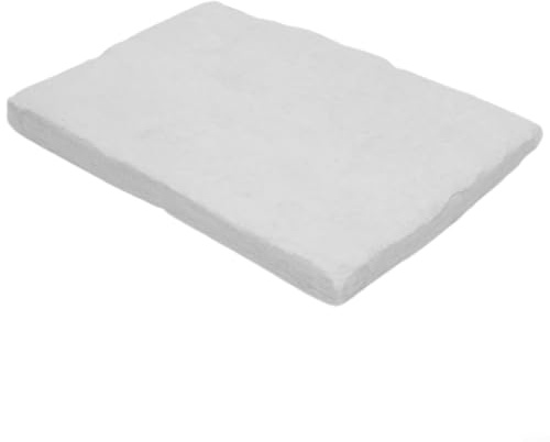 Fibras de silicato de calcio y magnesio para chimeneas y quemadores de gel, mejorando la seguridad de las llamas (30 x 20 x 2 cm)