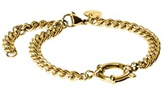 Purelei Bold Charm Armband – große Panzerkette mit Charm-Verschluss – Edelstahl 14K vergoldet, Roségold oder Silber – 16/18/20 cm – 6,6 mm breit – kombinierbar mit Charms - wasserfest