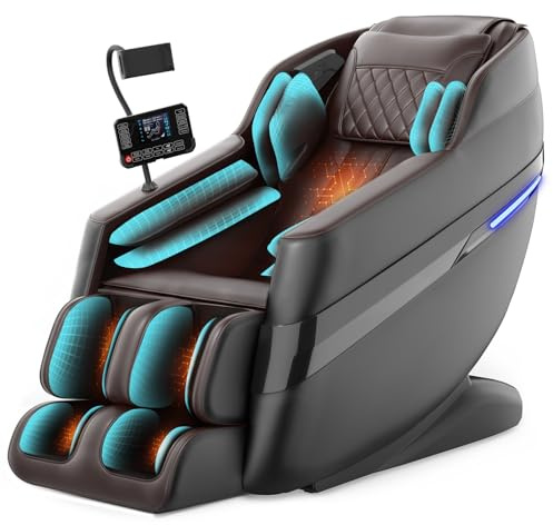 FURNIMAT 2026 Massage Chair Full Body, 3D SL-Track Zero Gravity Shiatsu Massage Chair Recliner with AI Control, Body Scan, Airbags, Heating, Foot Roller, Auto Modes, Bluetooth Speaker