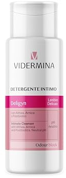 Vidermina Deligyn Detergente Intimo 300 ml – pH Neutro 7.0 – Con Althea, Arnica e Postbiotici – Delicata e lenitiva per l'igiene quotidiana delle mucose genitali soggette a prurito, rossore o bruciore