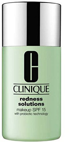 Clinique Redness Solutions Liquid Foundation Makeup Broad Spectrum SPF 15 With Probiotic Technology For Redness-Prone Skin| Medium Coverage + Natural Finish, Calming Fair