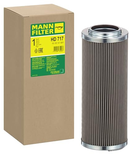 MANN-FILTER, HD 717 Hidráulico | Para Off-Highway, Pureza fluido hidráulico, Filtración máxima, Protección sistema hidráulico, Calidad original OE
