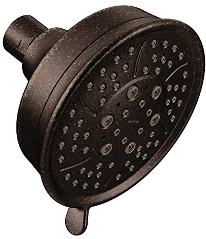 Moen 3638ORB Four Function 4.38-Inch Diameter Wallmount Showerhead, Oil-Rubbed Bronze