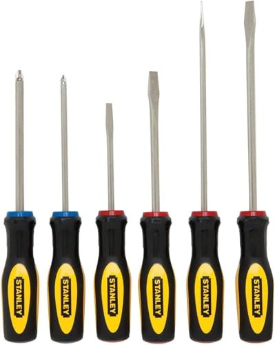 Stanley Hand Tools 60-060 6 Piece Set Slotted & Phillip Screwdrivers