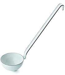 Riess, 0307-006, Schöpflöffel ø 7cm, BUNT PASTELL, Türkis, Emaille, Vol. (rec.): 0,1 Liter, Made in Österreich, LBH: 26,7x7,3x6,5cm, 0,116kg, Induktionskocher kompatibel, Gasherd geeignet