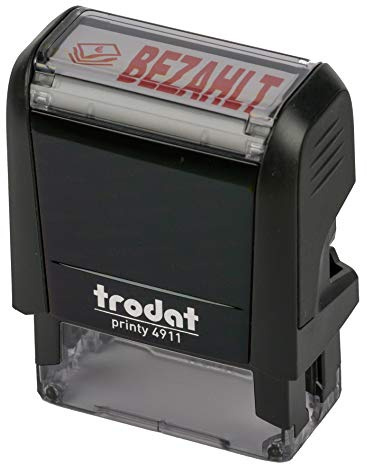 Trodat Printy 4911 schwarz BEZAHLT ROT