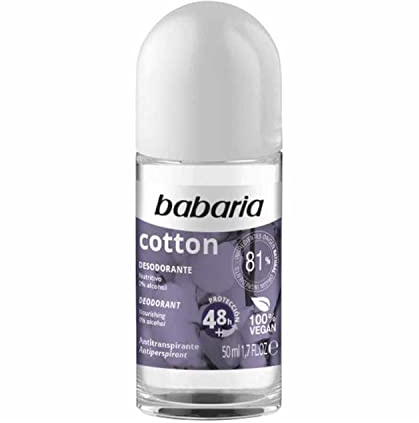Babaria Cotton Roll-on deodorant, 50 ml