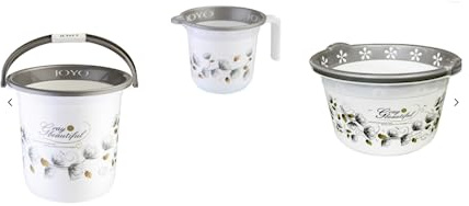 JOYO 3Pcs Bucket set Includes: Jug1.1L / Bucket 18L / Tub