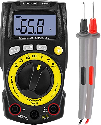 TROTEC Multimètre numérique BE49 | appareil de mesure multifonctionnel | Appareil de mesure numérique multifonctionnel, instrument de mesure
