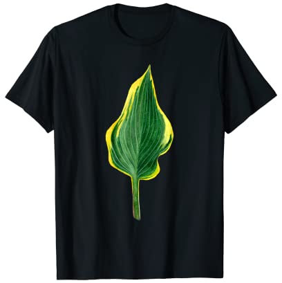 Blue Frost Hosta Watercolor Botanical Painting T-Shirt