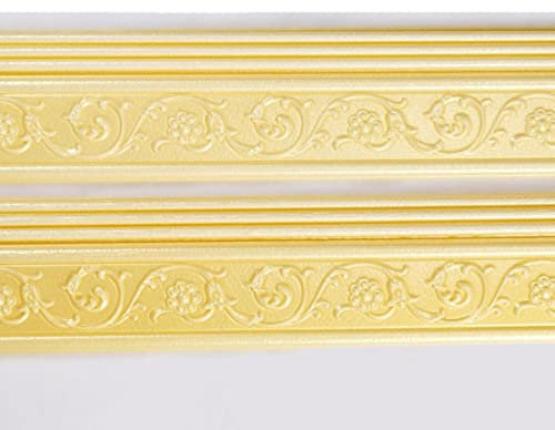 1pc Baseboard Sockelleiste 3D Stereo Wandaufkleber Selbstklebende Linie TV Hintergrund Wand Bordüre Stereoskopische Wasserdichte Tapete-1Stk
